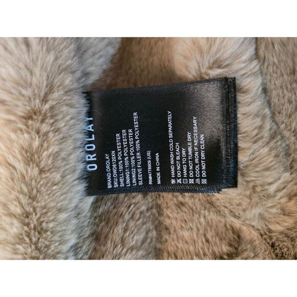 Orolay Womens Hooded Parka Jacket  Faux Fur Lining cottagecore boho winter warm - Picture 10 of 11